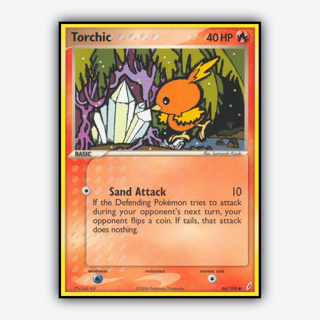 Torchic 066/100 - Crystal Guardians Set - Card Rug