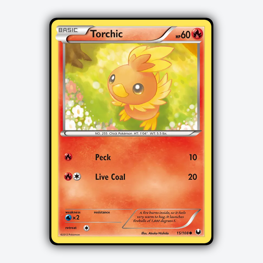 Torchic 015/108 - Dark Explorers Set - Card Rug