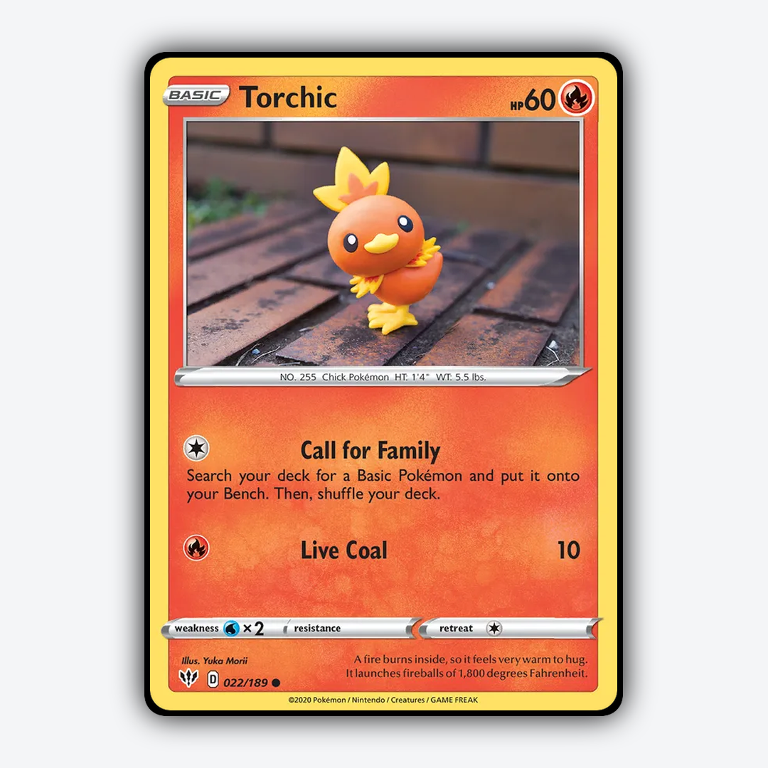 Torchic 022/189 - Darkness Ablaze Set - Card Rug