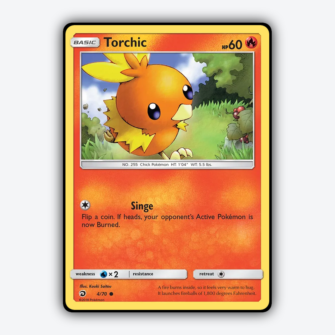Torchic 004/70 - Dragon Majesty Set - Card Rug