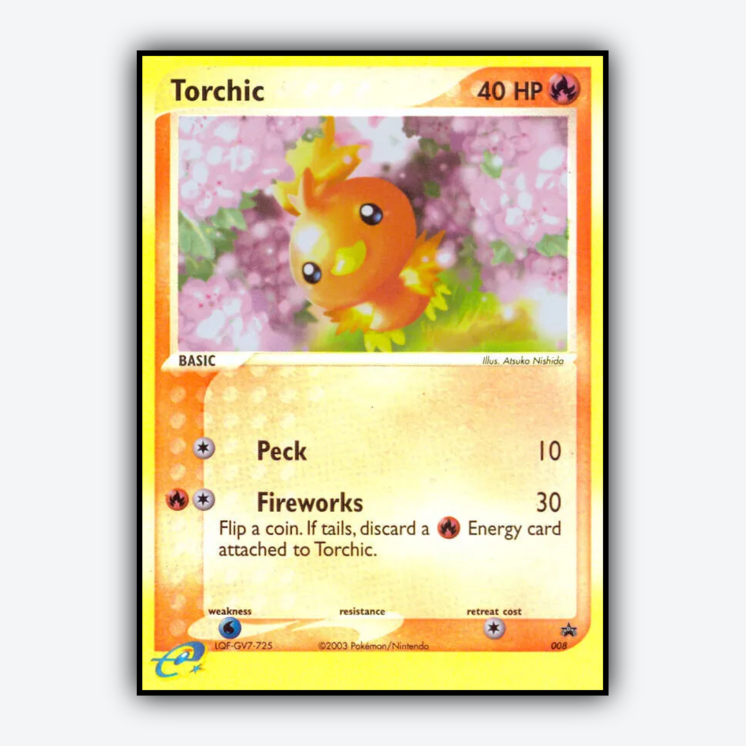 Torchic #8 - Nintendo Black Star Promos Set - Card Rug