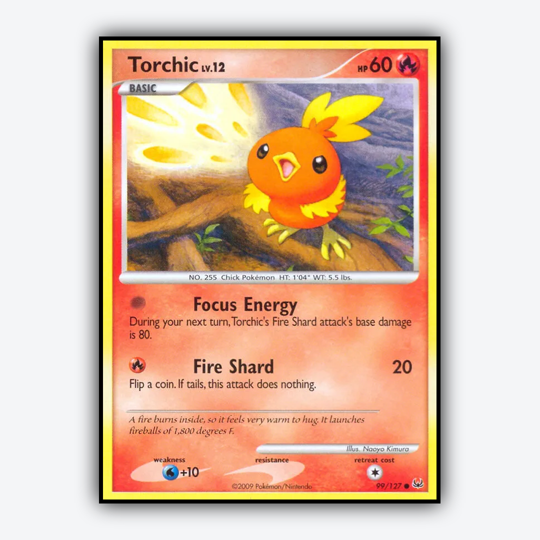 Torchic 099/127 - Platinum Set - Card Rug