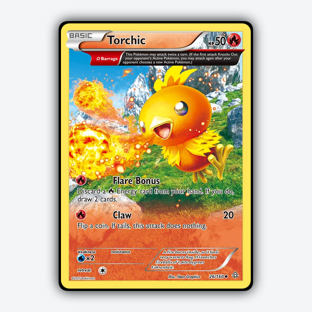 Torchic 026/160 - Primal Clash Set - Card Rug