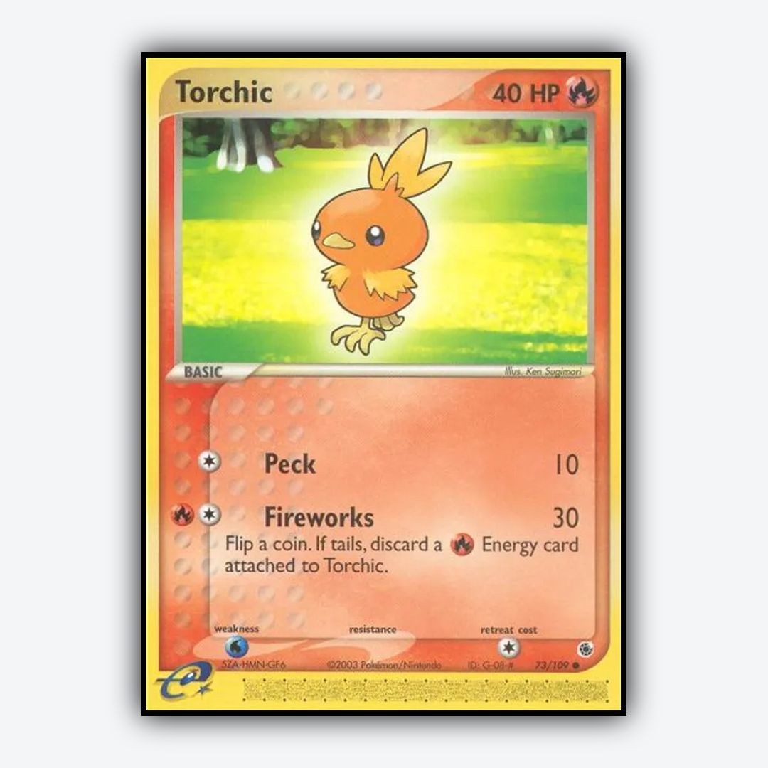 Torchic 073/109 - Ruby & Sapphire Set - Card Rug