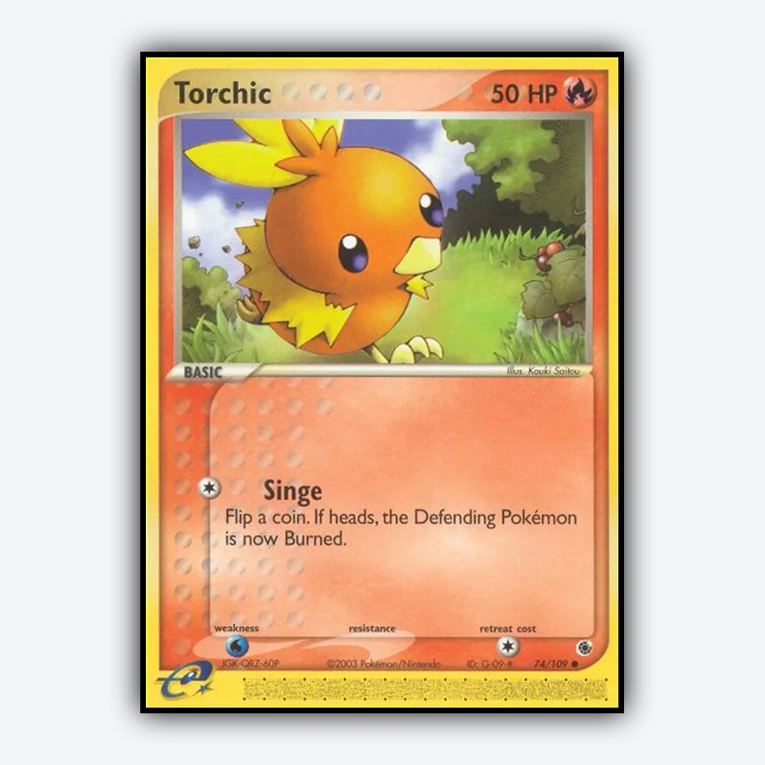 Torchic 074/109 - Ruby & Sapphire Set - Card Rug
