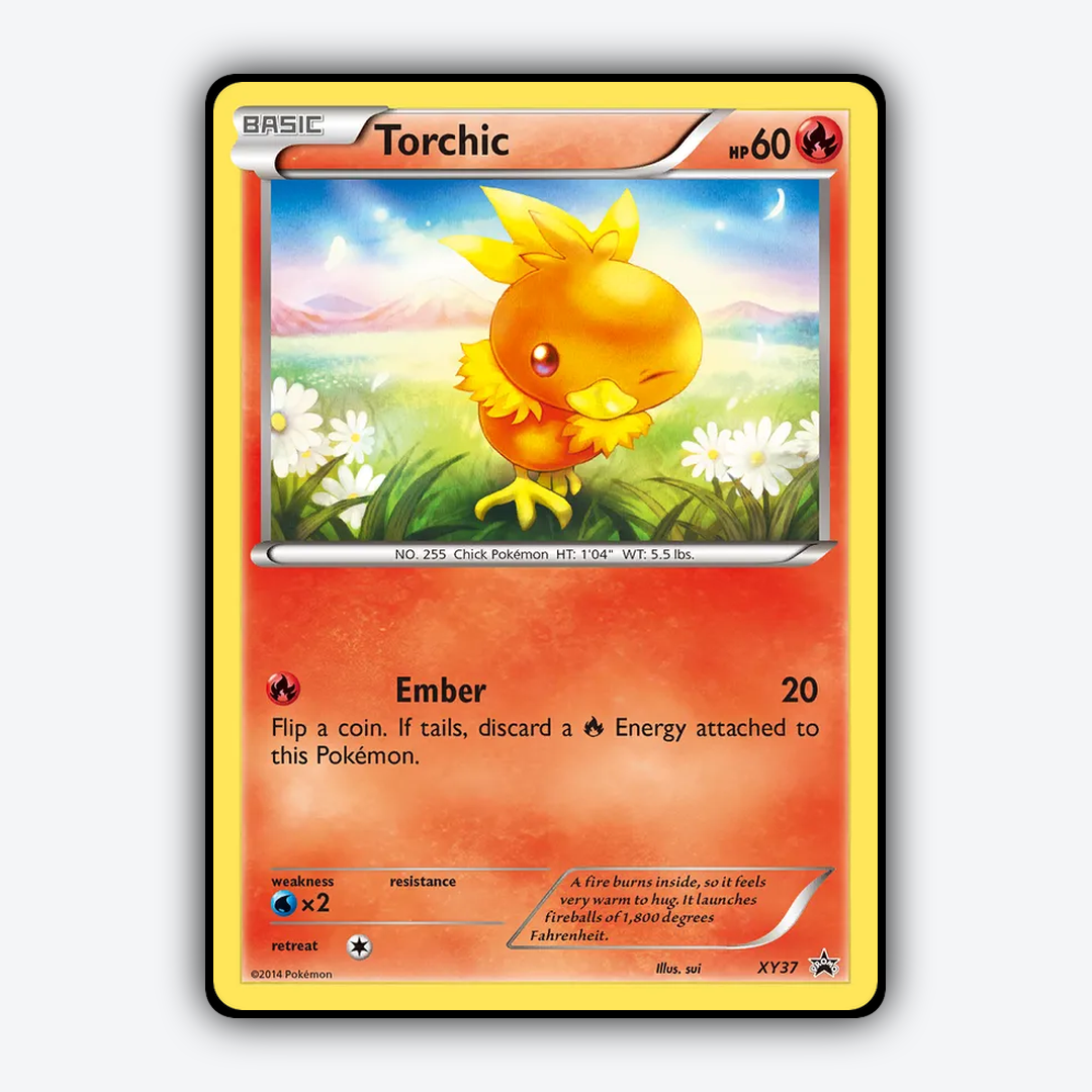 Torchic #37 - XY Black Star Promos Set - Card Rug
