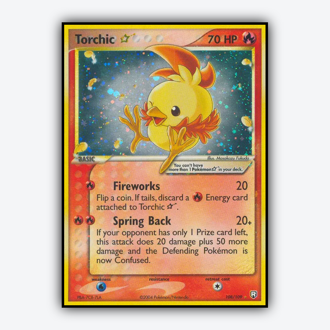 Torchic ★ 108/109 - Team Rocket Returns Set - Card Rug