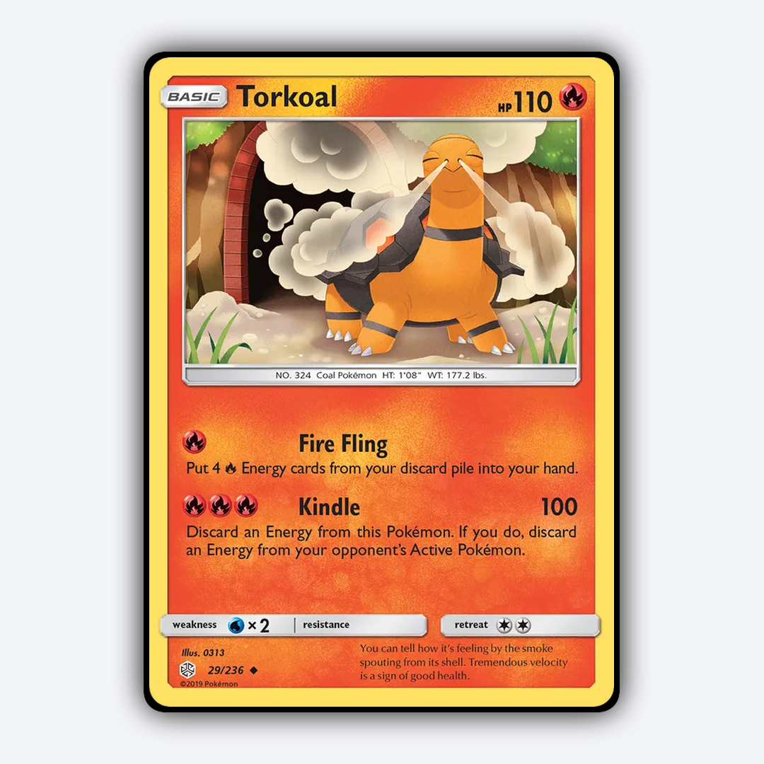 Torkoal 029/236 - Cosmic Eclipse Set - Card Rug