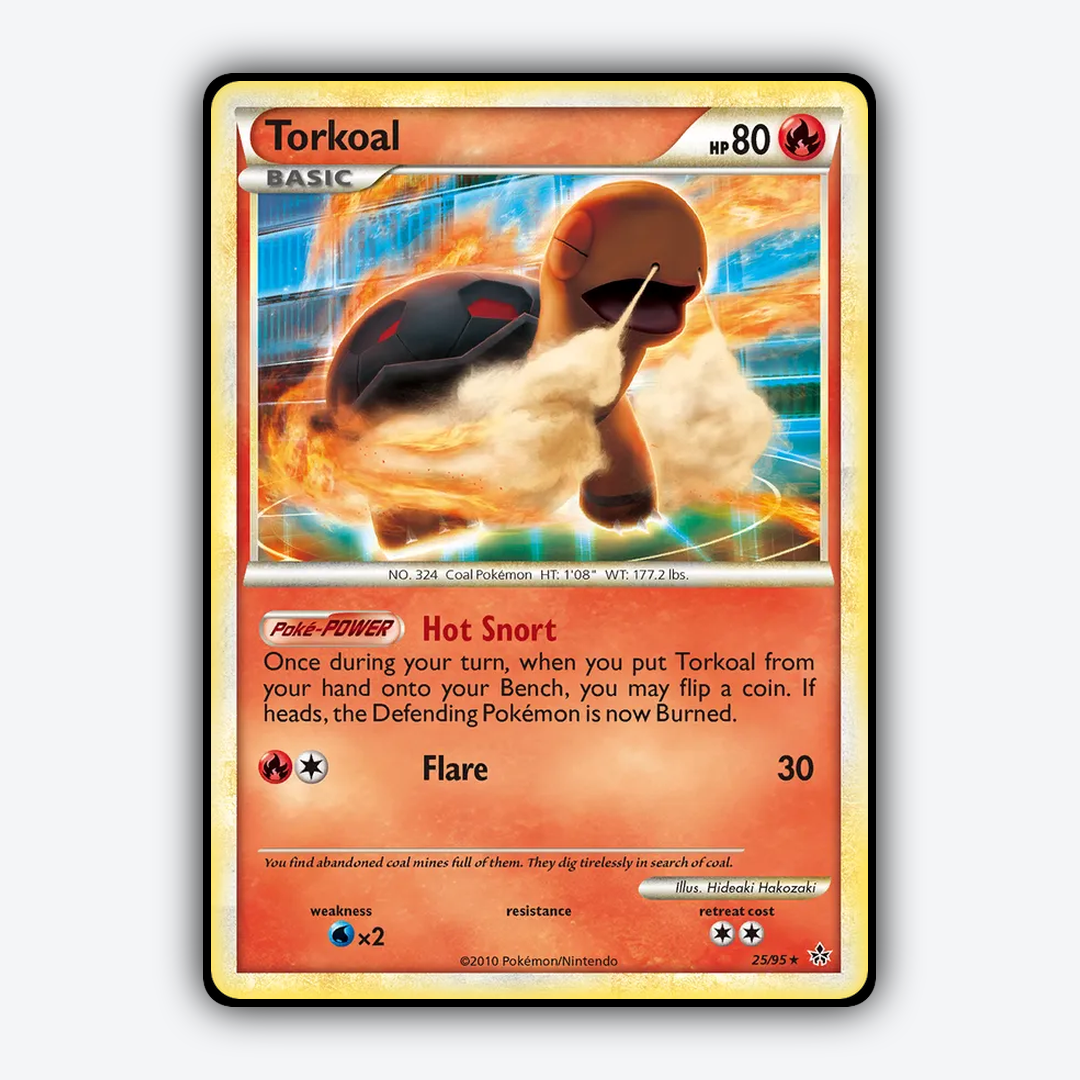 Torkoal 025/95 - HS—Unleashed Set - Card Rug