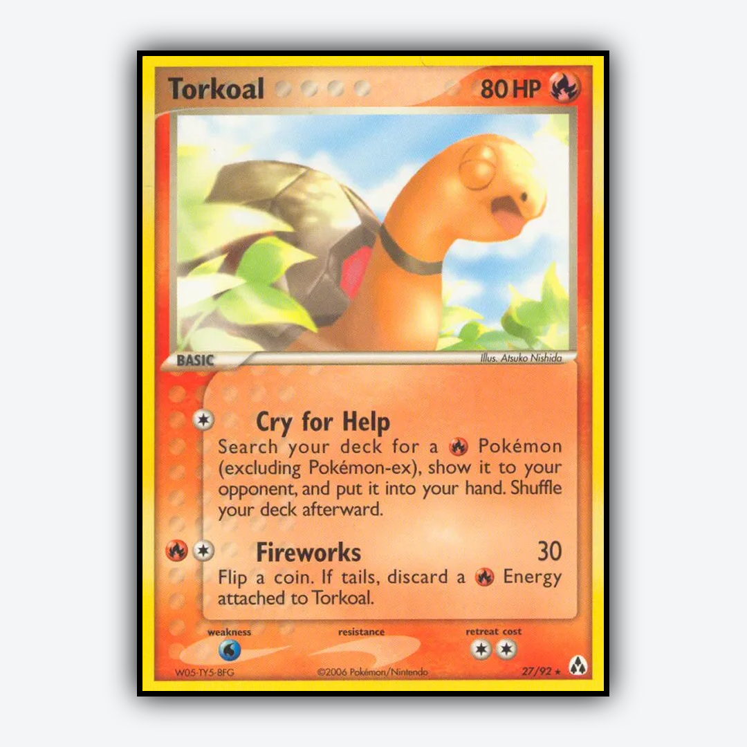 Torkoal 027/92 - Legend Maker Set - Card Rug