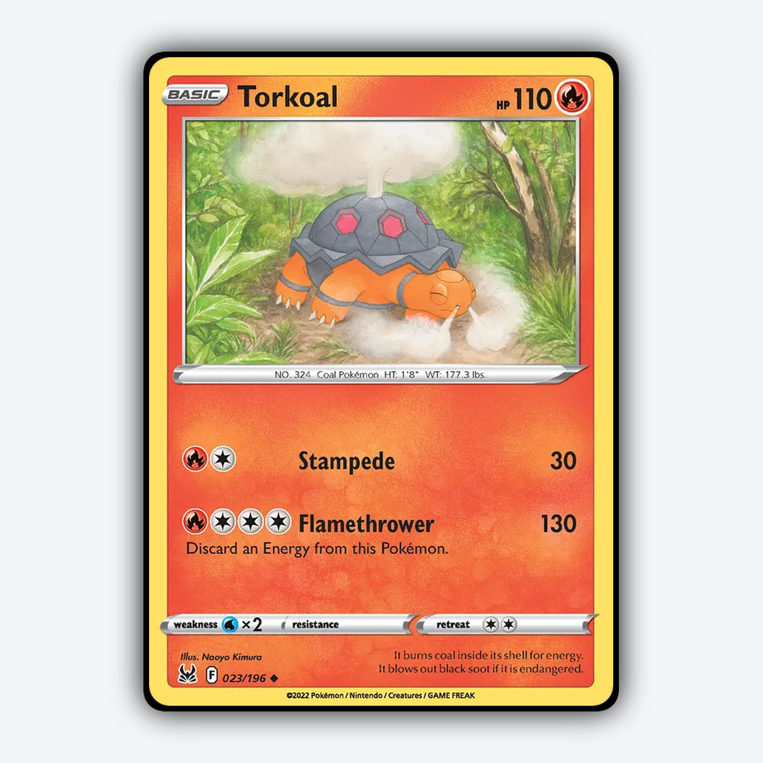 Torkoal 023/196 - Lost Origin Set - Card Rug