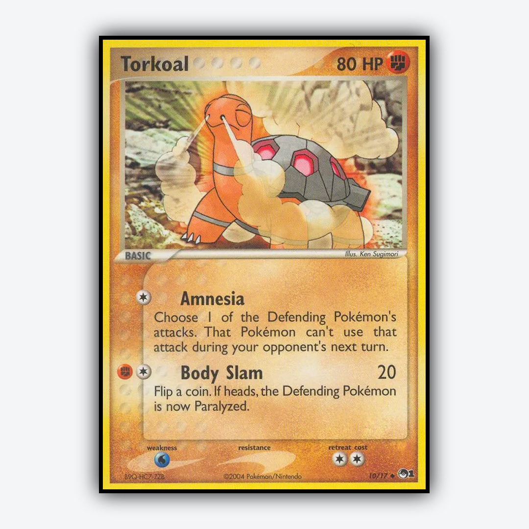 Torkoal 010/17 - POP Series 1 Set - Card Rug