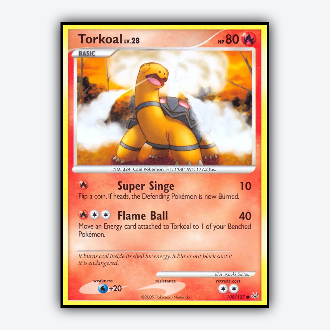Torkoal 100/127 - Platinum Set - Card Rug