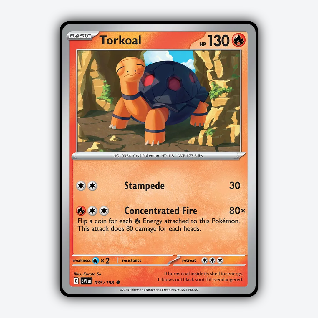 Torkoal 035/198 - Scarlet & Violet Set - Card Rug