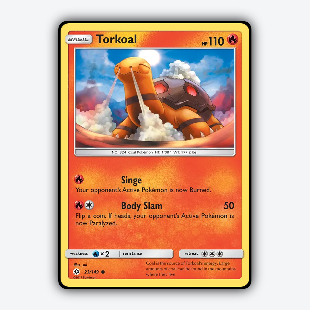 Torkoal 023/149 - Sun & Moon Set - Card Rug