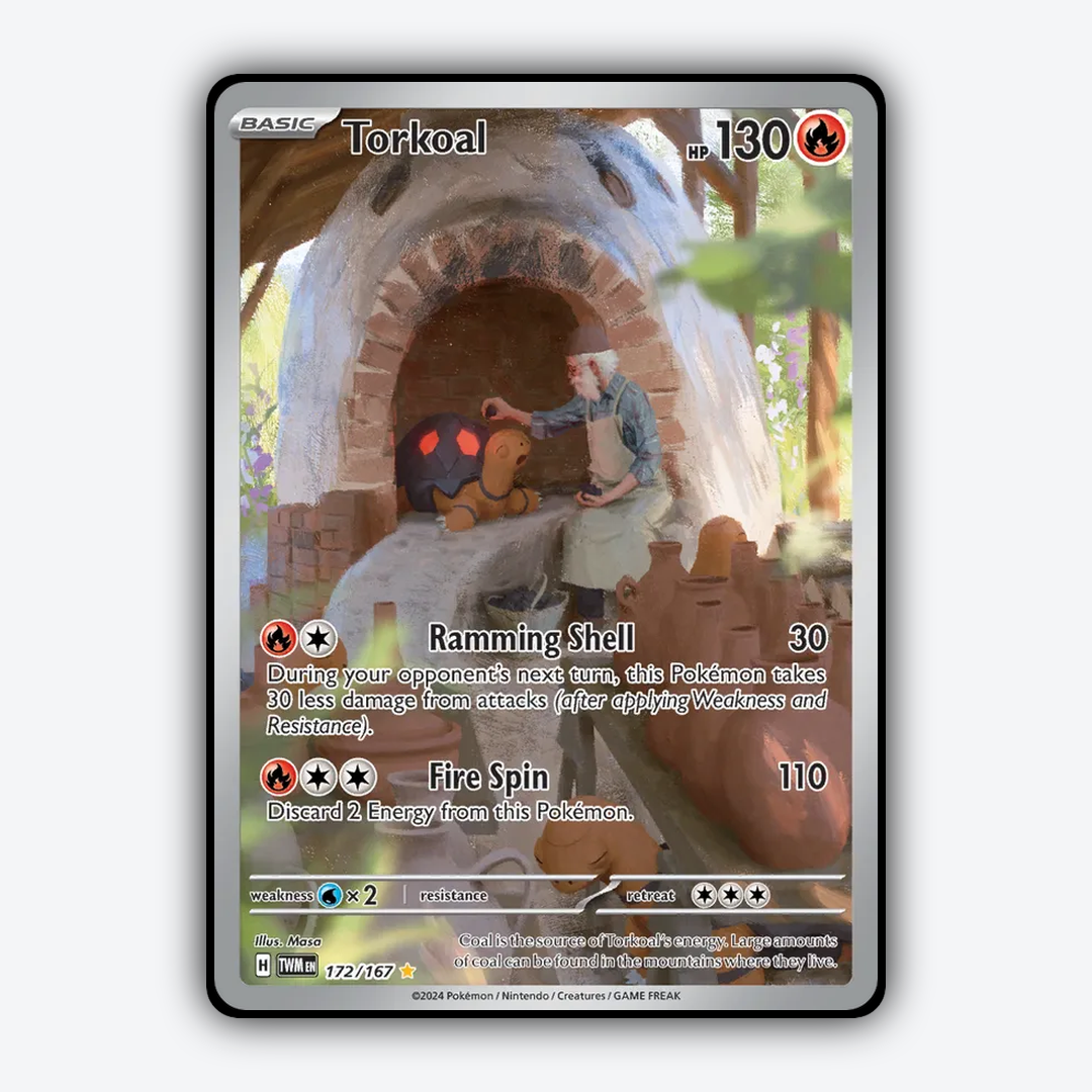 Torkoal #172 - Twilight Masquerade Set - Card Rug