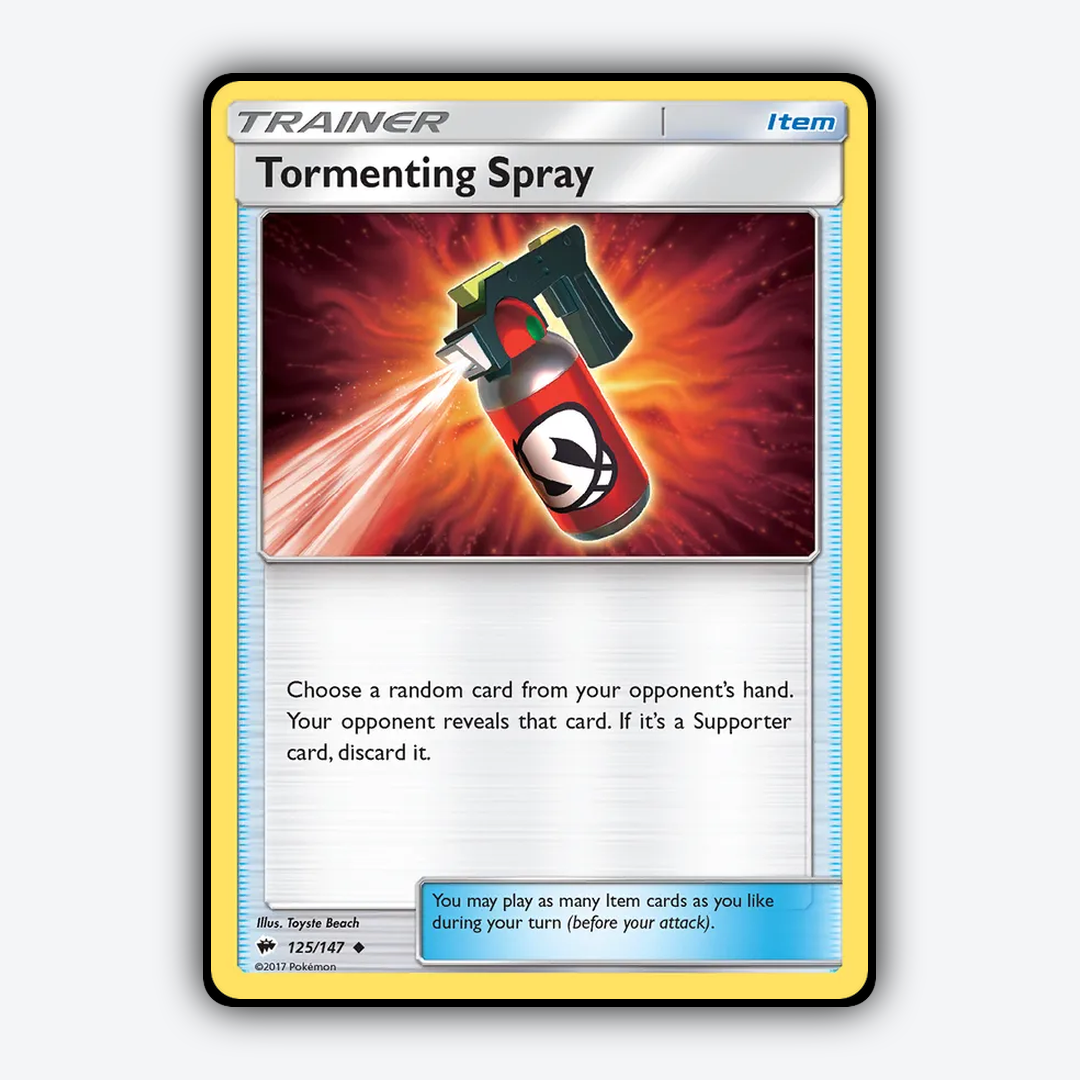 Tormenting Spray 125/147 - Burning Shadows Set - Card Rug