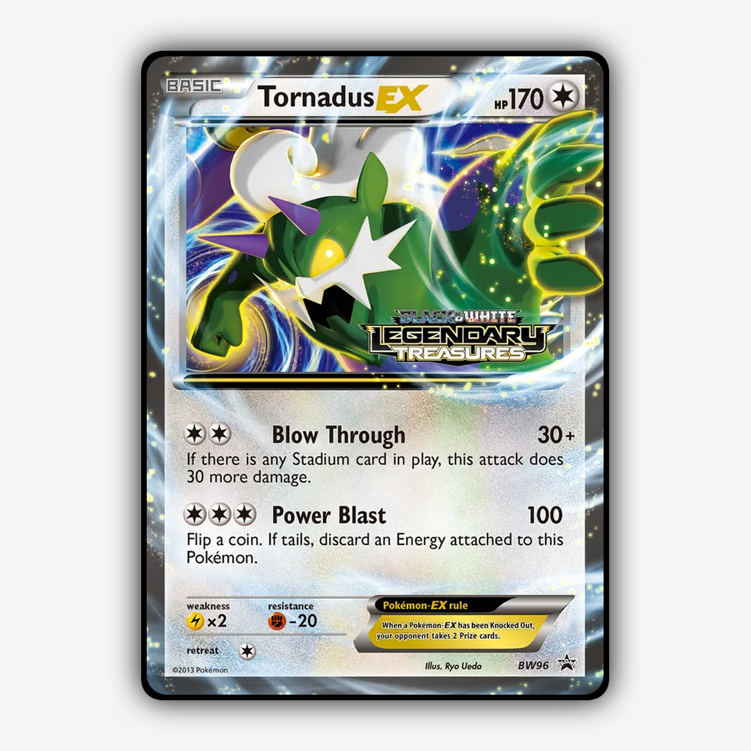 Tornadus-EX #96 - BW Black Star Promos Set - Card Rug
