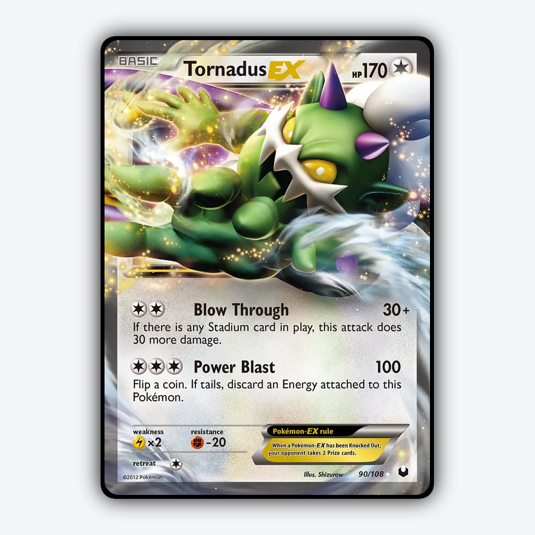 Tornadus-EX 090/108 - Dark Explorers Set - Card Rug