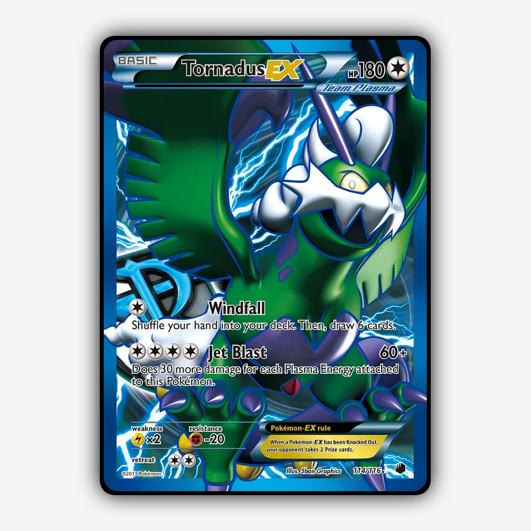 Tornadus-EX 114/116 - Plasma Freeze Set - Card Rug