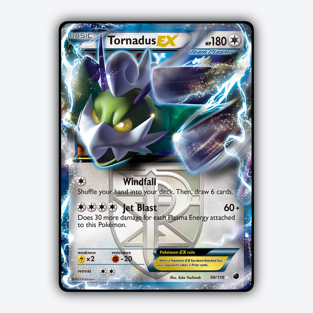 Tornadus-EX 098/116 - Plasma Freeze Set - Card Rug