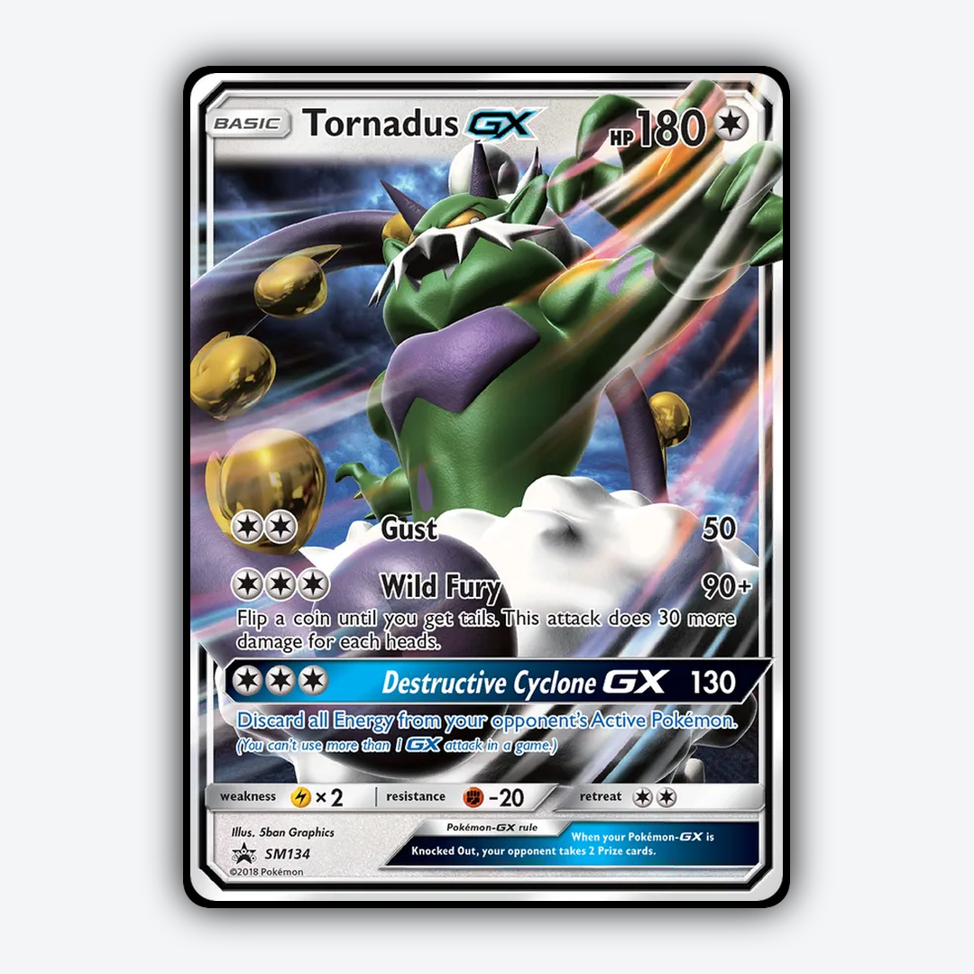 Tornadus-GX #134 - SM Black Star Promos Set - Card Rug