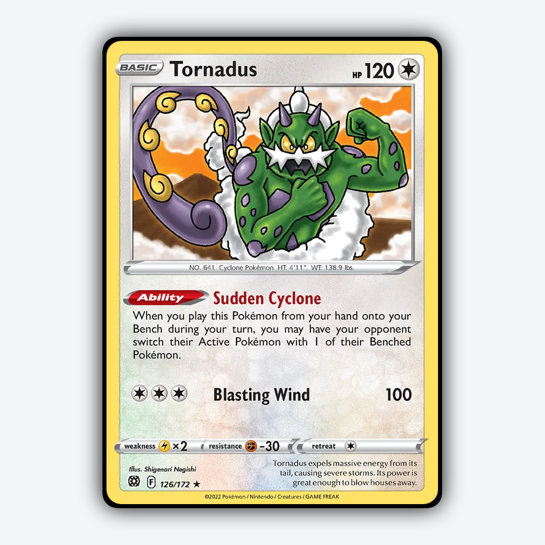 Tornadus 126/172 - Brilliant Stars Set - Card Rug