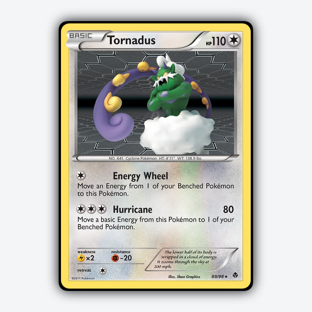 Tornadus 089/98 - Emerging Powers Set - Card Rug