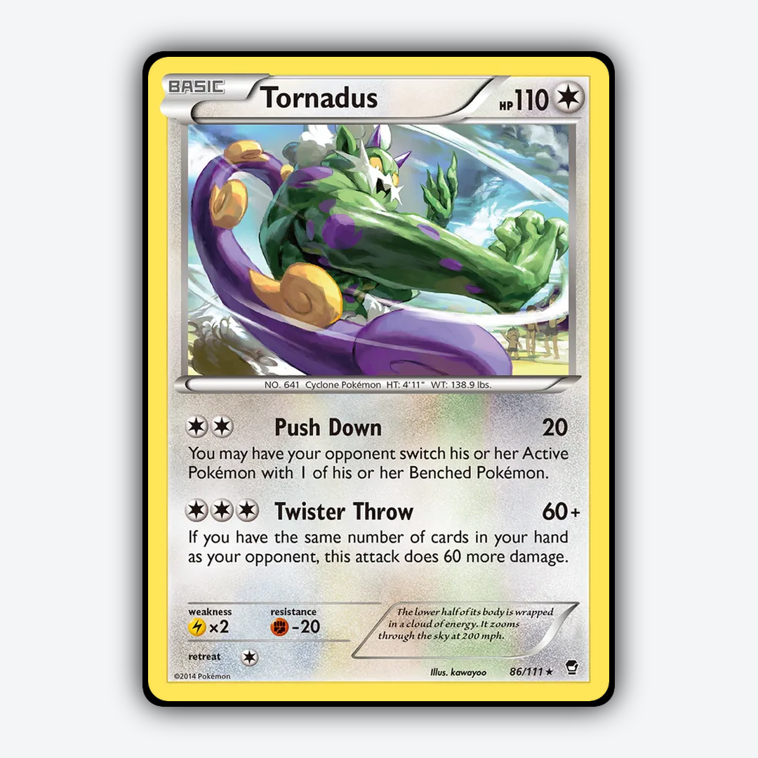 Tornadus 086/111 - Furious Fists Set - Card Rug