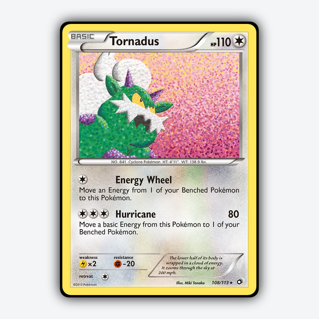 Tornadus 108/113 - Legendary Treasures Set - Card Rug