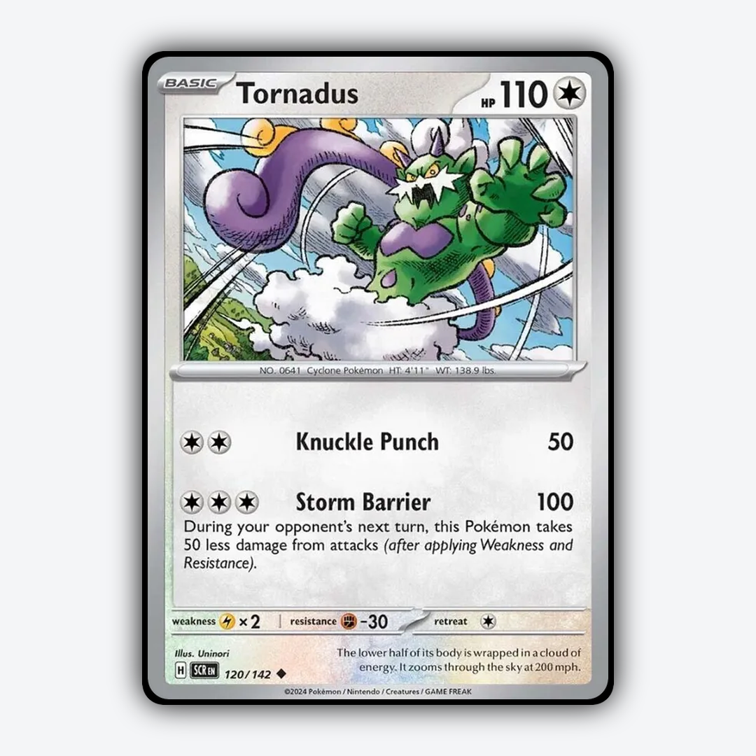 Tornadus 120/142 - Stellar Crown Set - Card Rug
