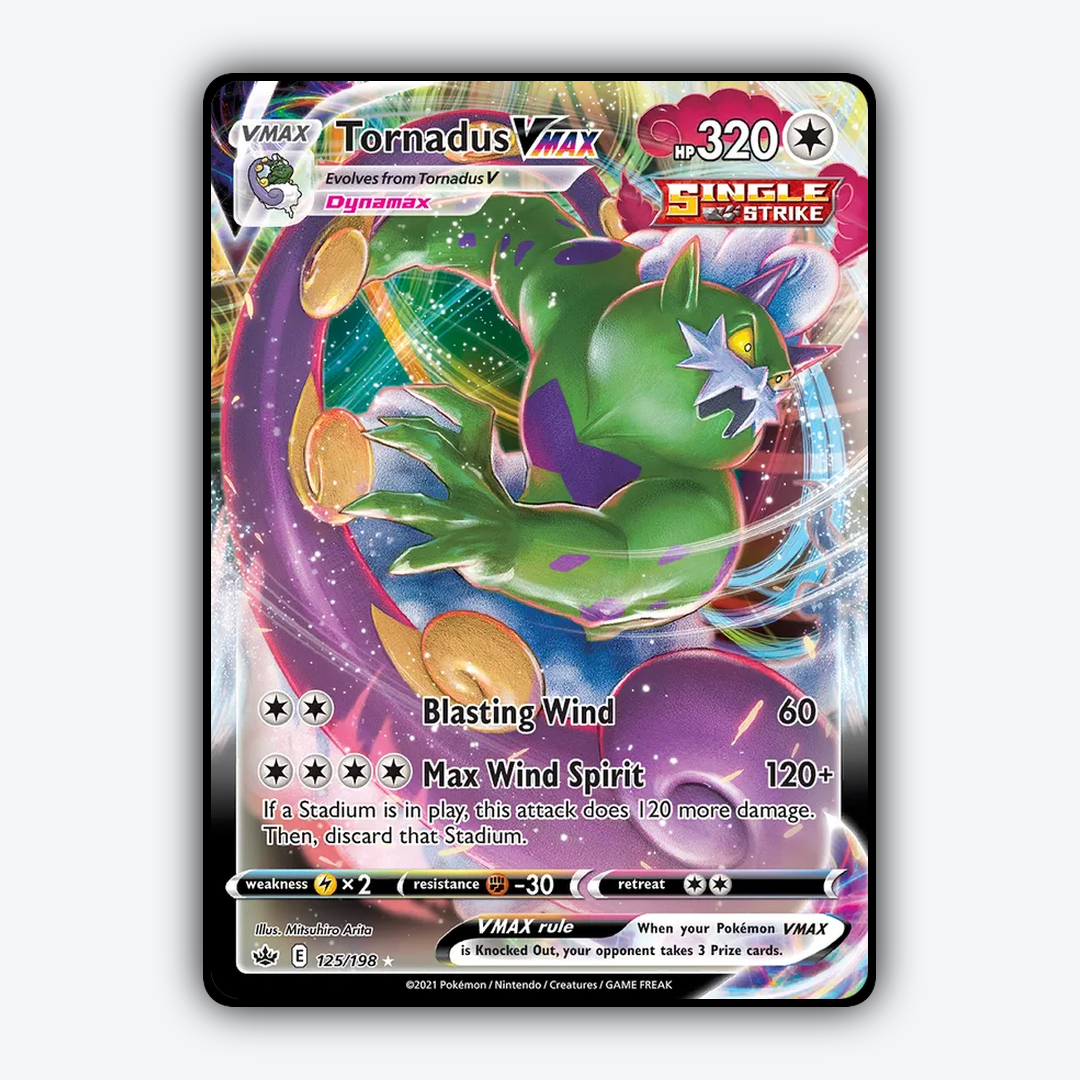Tornadus VMAX 125/198 - Chilling Reign Set - Card Rug