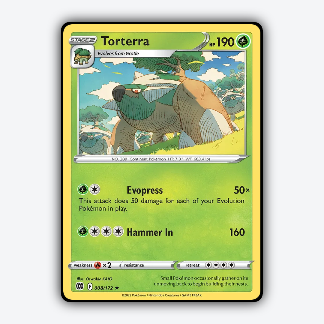 Torterra 008/172 - Brilliant Stars Set - Card Rug