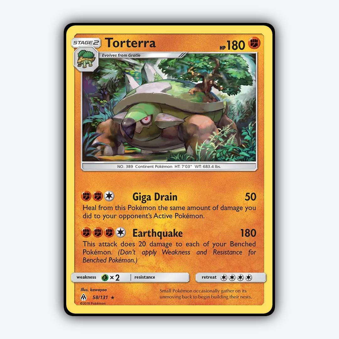Torterra 058/131 - Forbidden Light Set - Card Rug