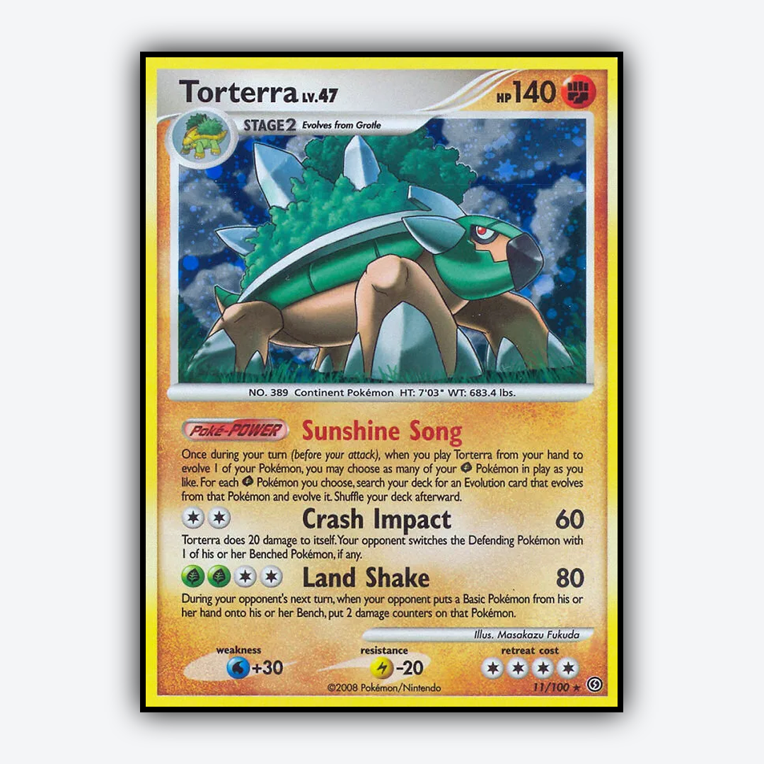 Torterra 011/100 - Stormfront Set - Card Rug