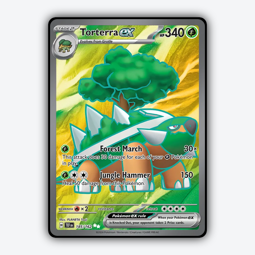 Torterra ex 185/162 - Temporal Forces Set - Card Rug