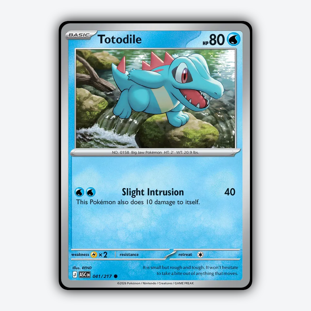 Totodile 041/217 - Ascended Heroes Set - Card Rug