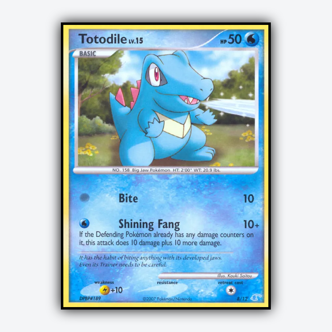 Totodile 008/12 - DP Trainer Kit Manaphy Set - Card Rug