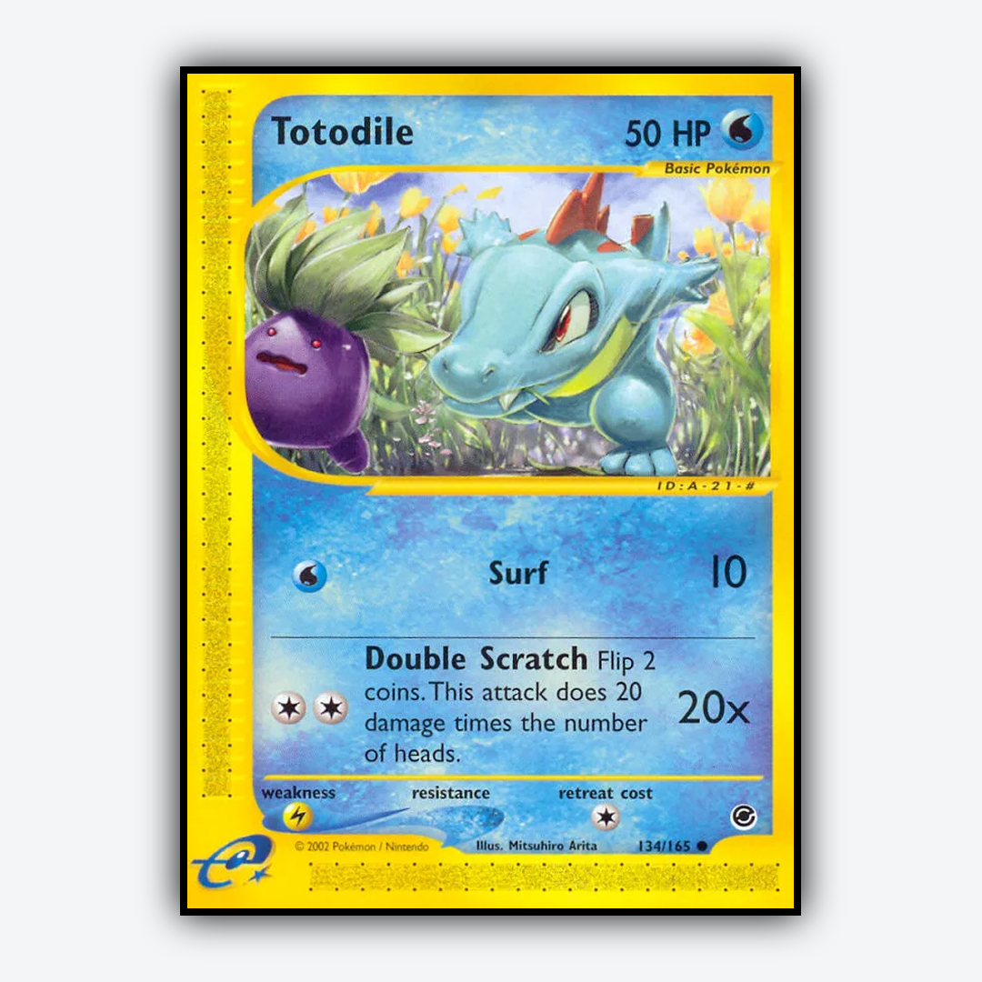 Totodile 134/165 - Expedition Base Set - Card Rug
