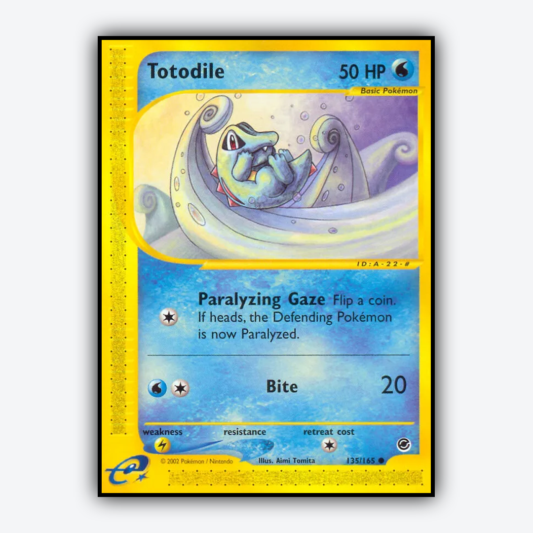 Totodile 135/165 - Expedition Base Set - Card Rug
