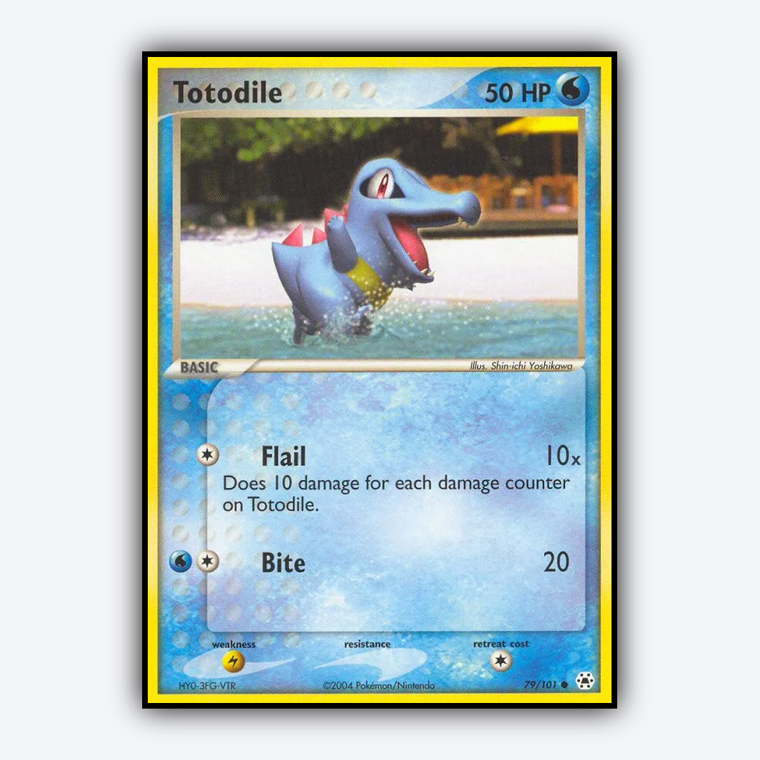 Totodile 079/101 - Hidden Legends Set - Card Rug