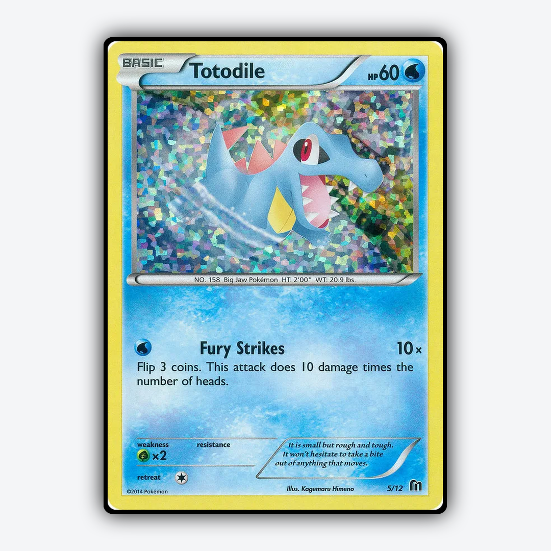 Totodile 005/12 - McDonald's Collection 2016 Set - Card Rug