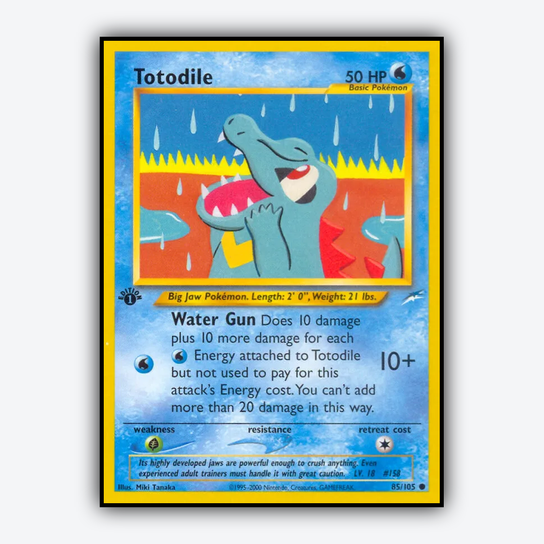 Totodile 085/105 - Neo Destiny Set - Card Rug