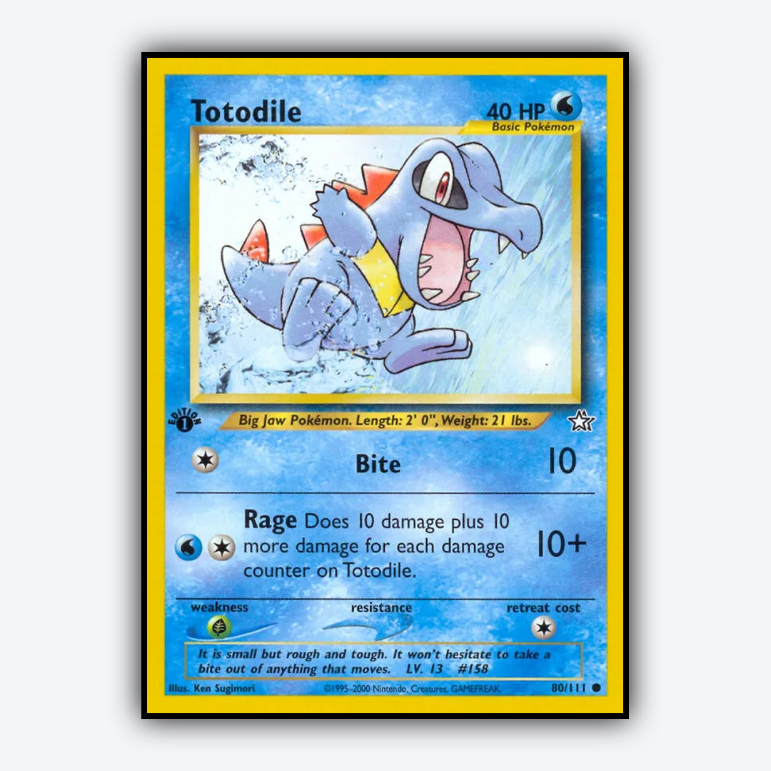 Totodile 080/111 - Neo Genesis Set - Card Rug