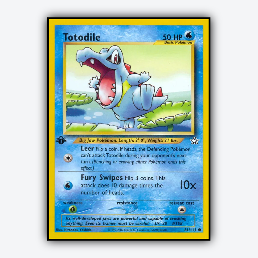 Totodile 081/111 - Neo Genesis Set - Card Rug