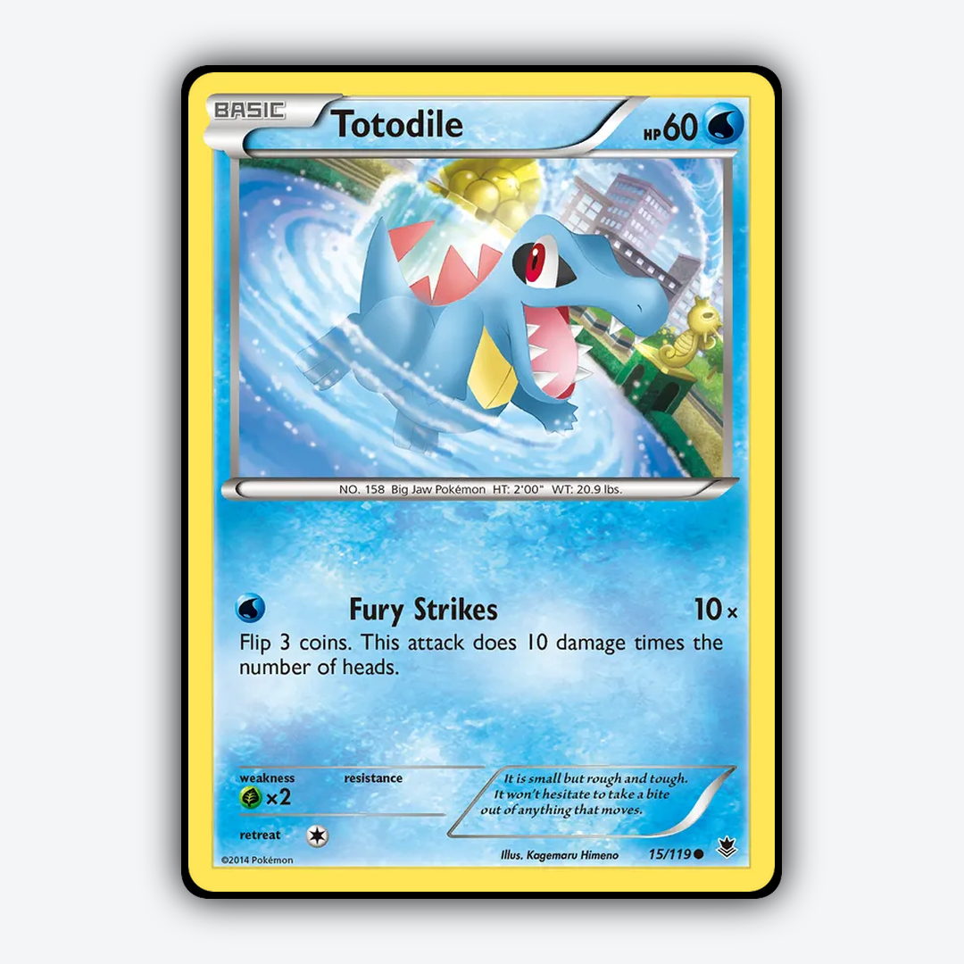 Totodile 015/119 - Phantom Forces Set - Card Rug
