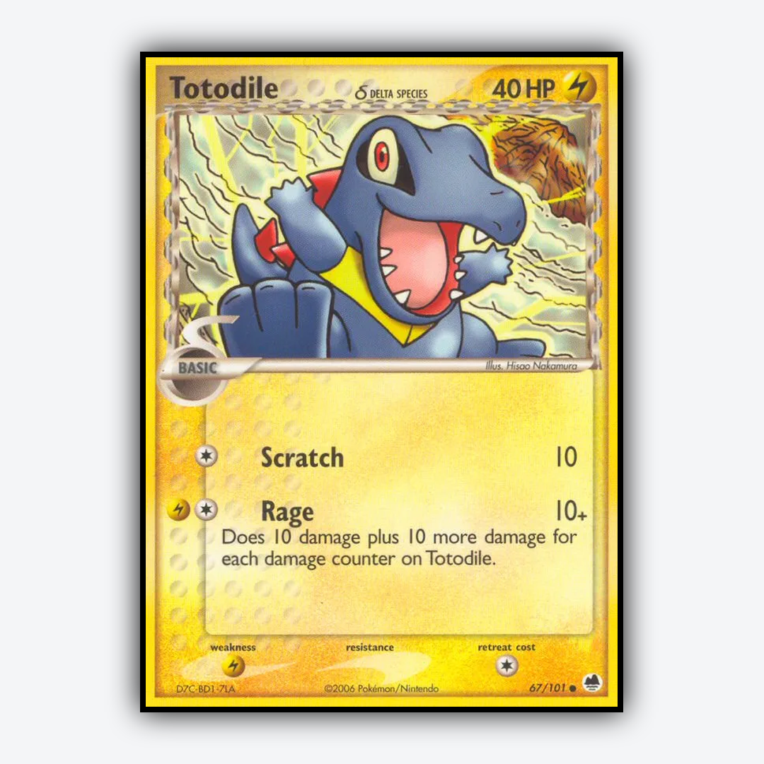 Totodile δ 067/101 - Dragon Frontiers Set - Card Rug