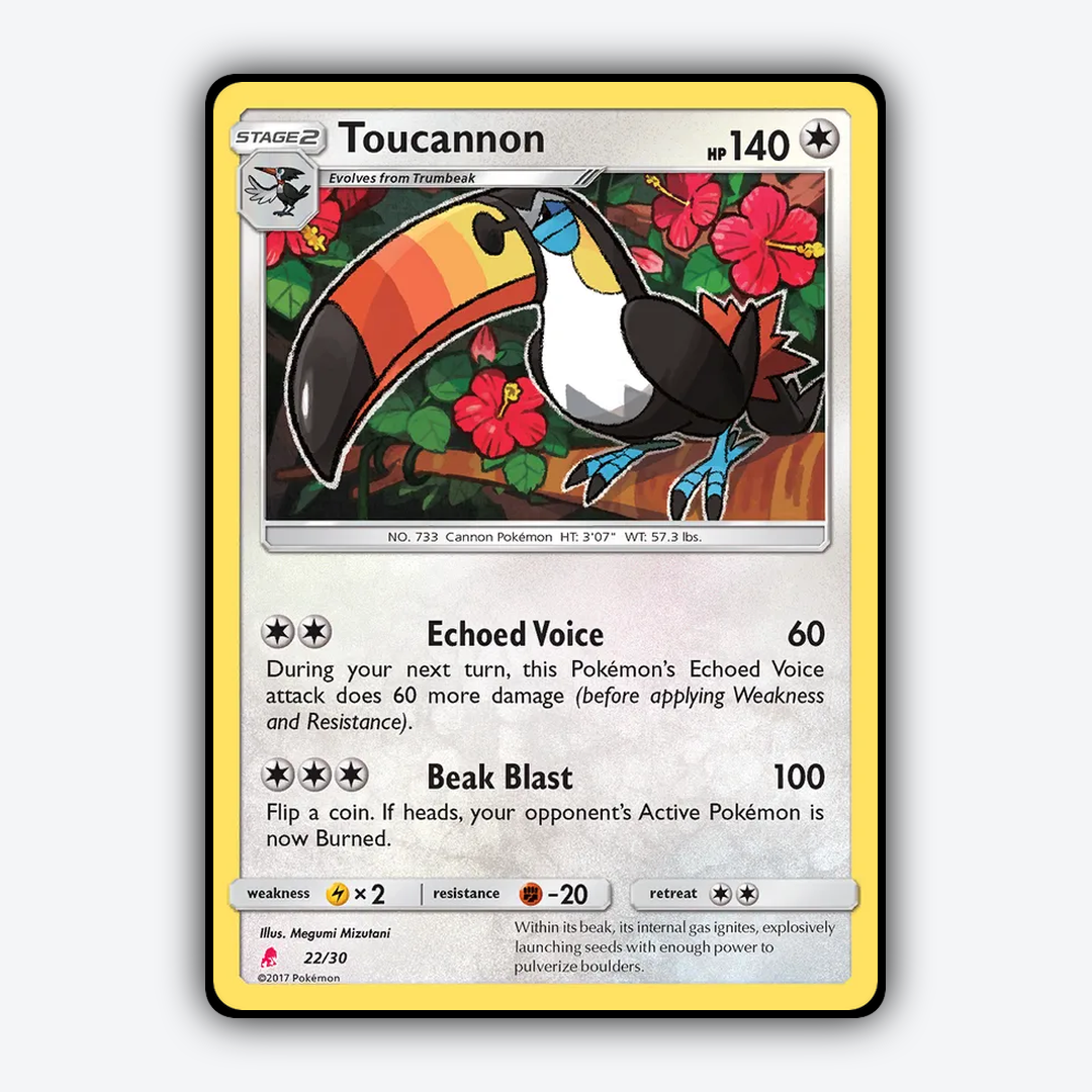 Toucannon 022/30 - Sun & Moon Trainer Kit Lycanroc Set - Card Rug