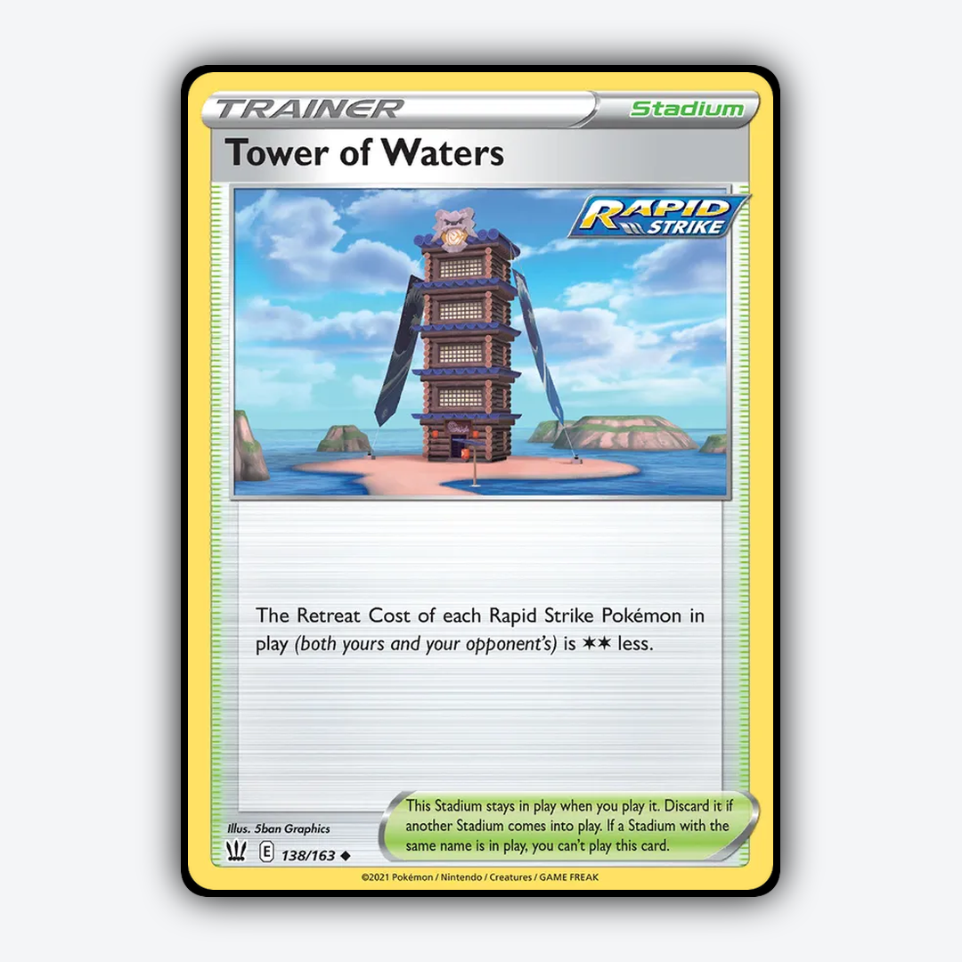 Tower of Waters 138/163 - Battle Styles Set - Card Rug