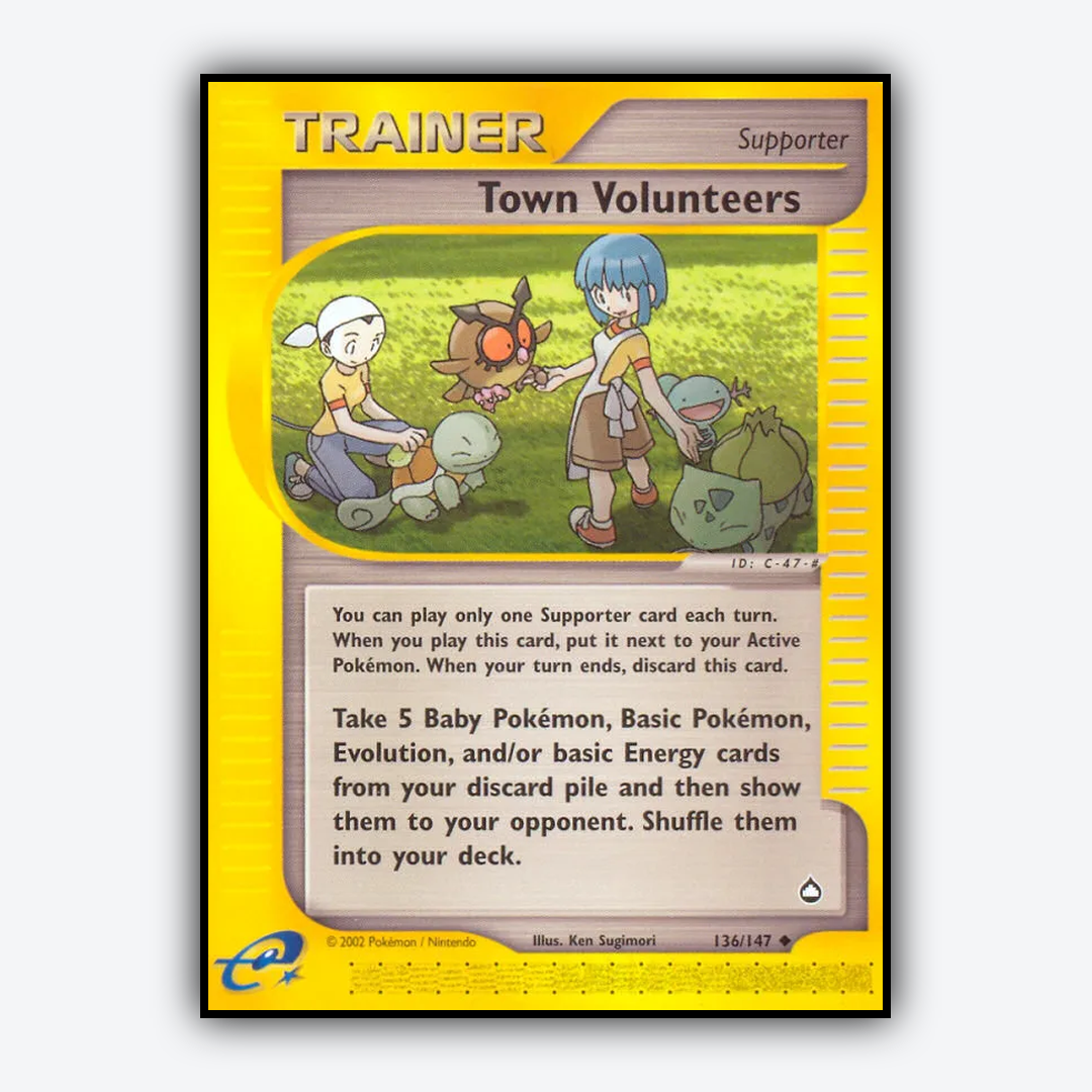Town Volunteers 136/147 - Aquapolis Set - Card Rug